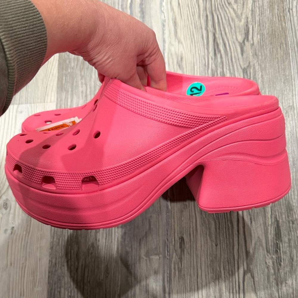 CROCS Siren Heels - Bright Pink - Picture 3 of 8